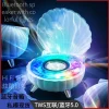 p_1783362889495_82xt Cross-border New Shell Bluetooth Speaker Colorful Light Bedroom Mini Bluetooth Speaker Ambiance Lamp Cool Gift