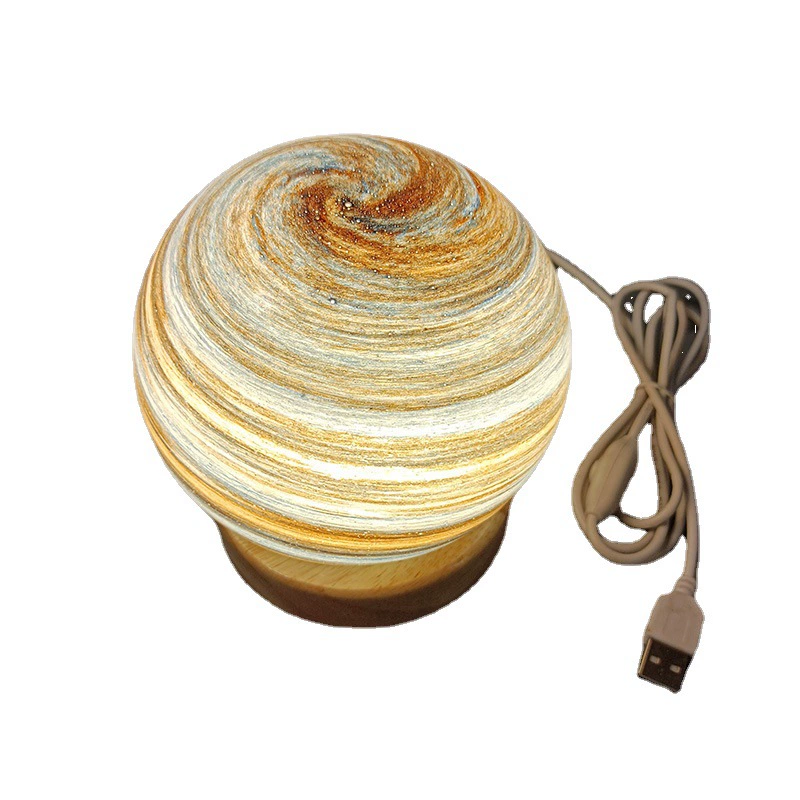 p_1783363003010_u5ir Cross-border Wandering Planet Star Lamp Solid Wood Night Light Sunset Lamp Desk Lamp Ambiance Bedside Birthday Gift