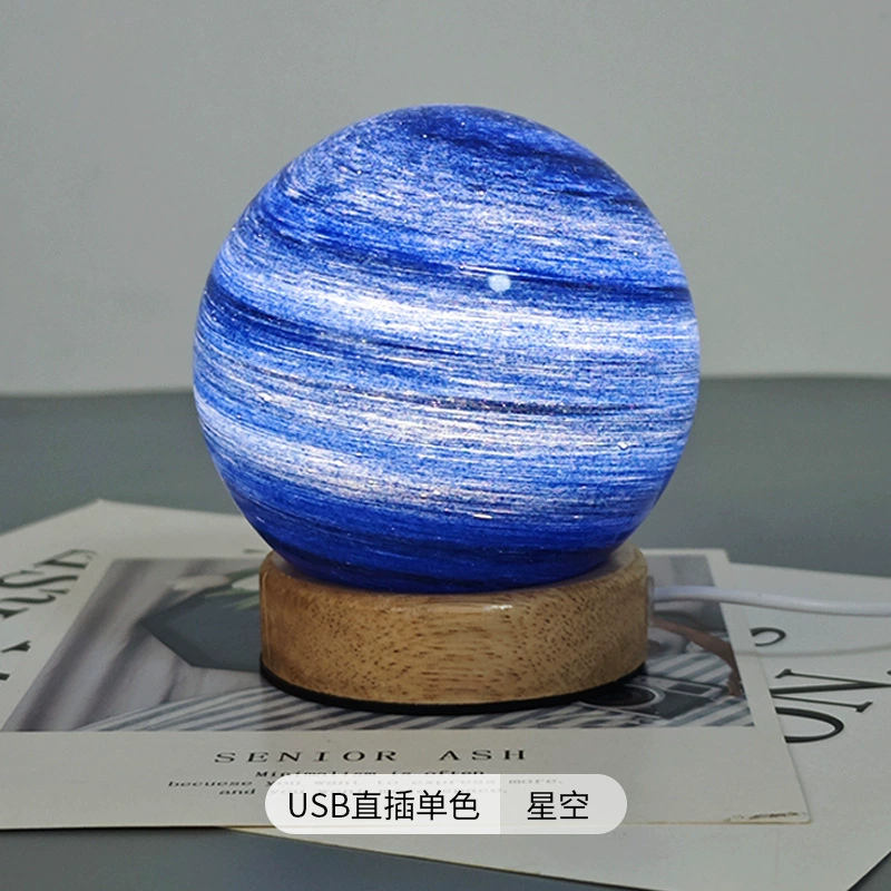 p_1783363013122_0ugg Cross-border Wandering Planet Star Lamp Solid Wood Night Light Sunset Lamp Desk Lamp Ambiance Bedside Birthday Gift