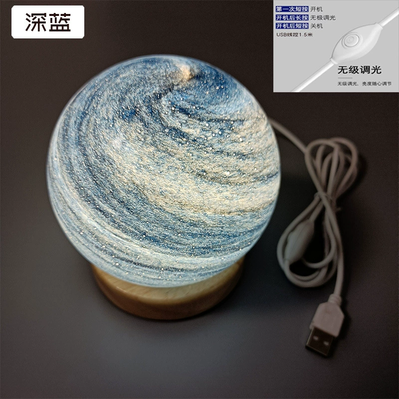 p_1783363022341_r7df Cross-border Wandering Planet Star Lamp Solid Wood Night Light Sunset Lamp Desk Lamp Ambiance Bedside Birthday Gift