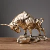 p_1783363065577_mrth Office Study Desktop Bullfighting Resin Craft Living Room Wine Cabinet Decor Home Lucky Prosperity Ornament