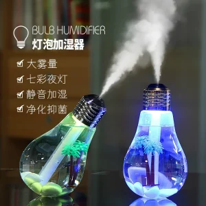 p_1783363103463_qcm3 Cross-border New Creative Night Light Home Desktop Bedroom USB Silent Mini Color-changing Bulb Spray Humidifier