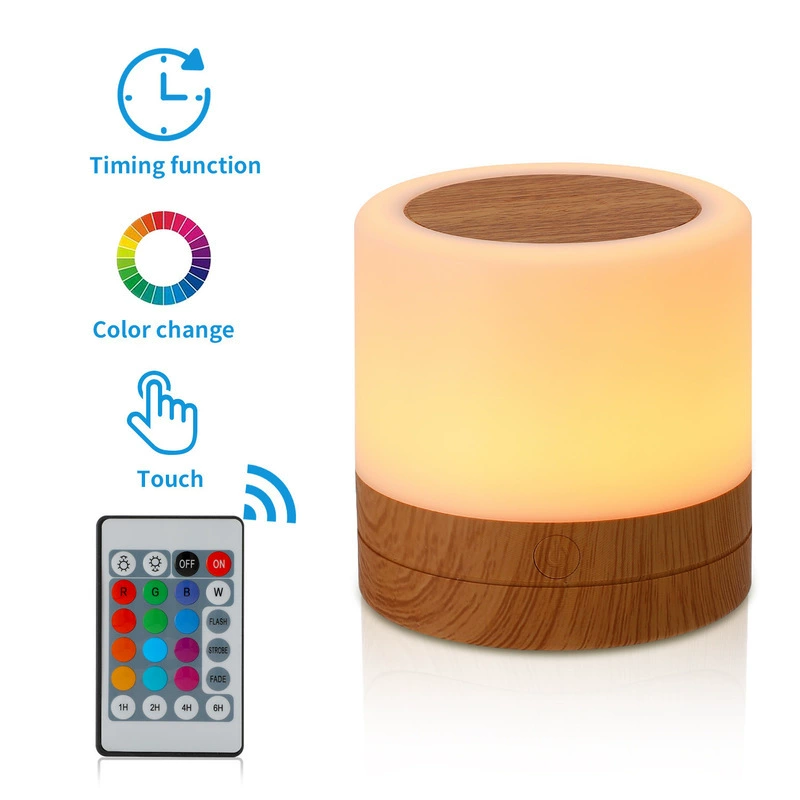 Patent Amazon Bedroom Bedside Lamp Baby Lamp Remote Control 16-Color Night Light Touch Light Portable Lamp