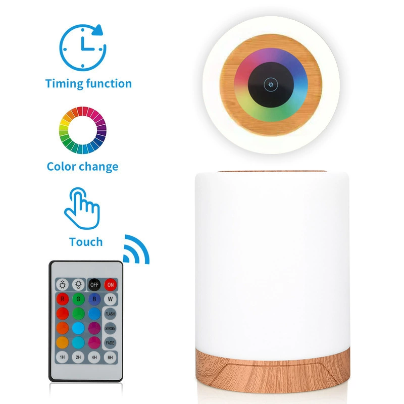 Patent Amazon Bedroom Bedside Lamp Baby Lamp Remote Control 16-Color Night Light Touch Light Portable Lamp