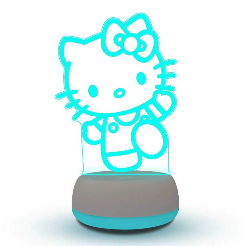 Cross-border Hello Kitty 3D Night Light Bedroom Bedside Ambiance Acrylic Lamp Christmas Gift Wholesale