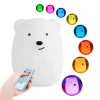 p_1783363270651_10jh Cross-border Baby Bedside Night Light Children Bedroom Timer Silicone Tap Light Charging Bear Silicone Lamp