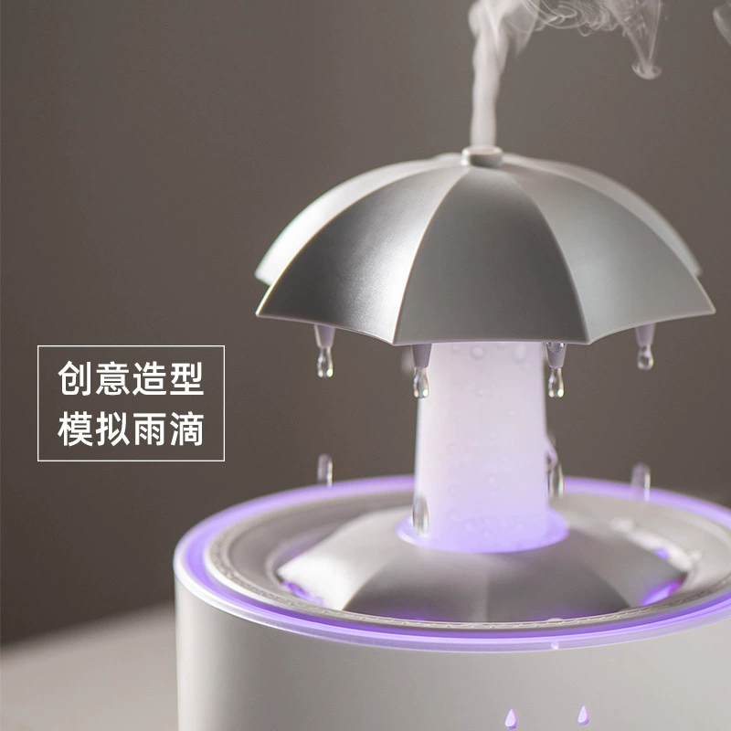 p_1783363414222_xe3h Cross-border Creative Rotating Raindrop Aromatherapy Diffuser Small Home Bedroom Silent Colorful Ambiance Light Essential Oil Diffuser