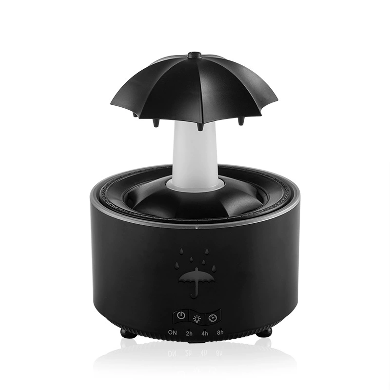 p_1783363418570_f6e0 Cross-border Creative Rotating Raindrop Aromatherapy Diffuser Small Home Bedroom Silent Colorful Ambiance Light Essential Oil Diffuser
