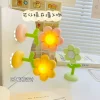 p_1783363440674_m9il Creative Bedroom Hallway Decoration Mini Children Desktop Ornament Ambiance Light Flower Cream Glue Magnetic Night Light