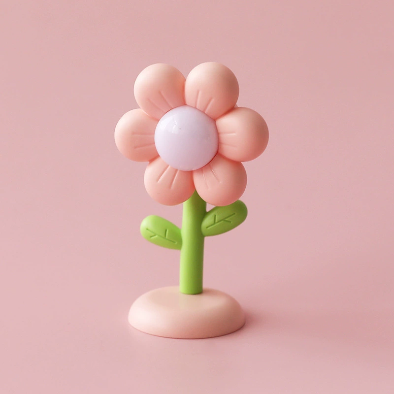 p_1783363444052_ioy4 Creative Bedroom Hallway Decoration Mini Children Desktop Ornament Ambiance Light Flower Cream Glue Magnetic Night Light