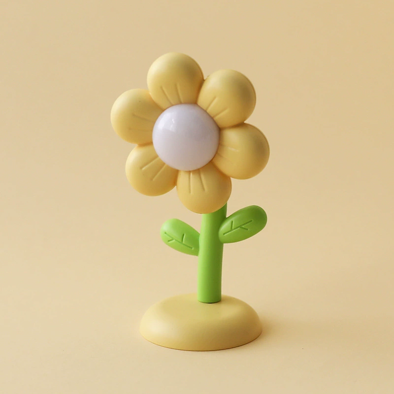 p_1783363446288_xtdq Creative Bedroom Hallway Decoration Mini Children Desktop Ornament Ambiance Light Flower Cream Glue Magnetic Night Light