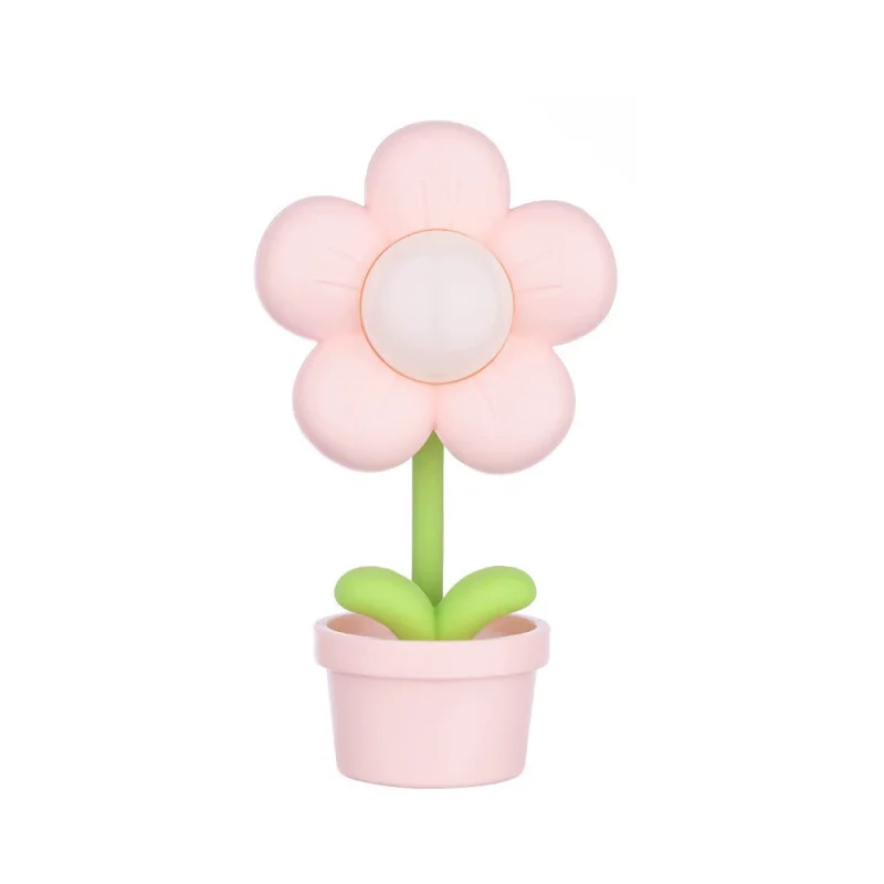 p_1783363449876_j54h Creative Bedroom Hallway Decoration Mini Children Desktop Ornament Ambiance Light Flower Cream Glue Magnetic Night Light