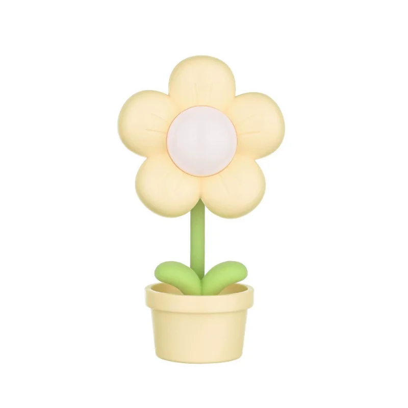 p_1783363453011_zhfo Creative Bedroom Hallway Decoration Mini Children Desktop Ornament Ambiance Light Flower Cream Glue Magnetic Night Light