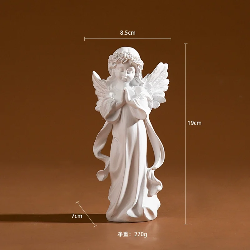 p_1783363517165_rtd7 Cross-border European Vintage Flower Fairy Cute Angel Resin Decoration Bedroom Study Girl Heart Craft Ornament