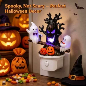 p_1783363575271_6ib2 Cross-border Creative New Resin Decoration Night Light Bedroom Swing Ghost Night Light Halloween Decoration Small Ornament