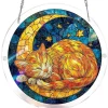 p_1783363638464_sfhu Cross-border New Acrylic Puzzle Light Catcher Animal Kitten Pendant Round Window Hanging Decoration DIY Home Hanging Ornament