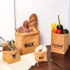 Washable Kraft Paper Storage Bags - Fridge Organizer & Desktop Storage
