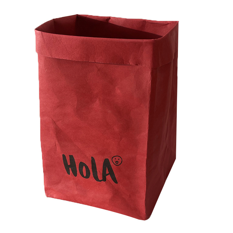 Washable Kraft Paper Storage Bags - Fridge Organizer & Desktop Storage
