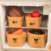 Washable Kraft Paper Storage Bags - Fridge Organizer & Desktop Storage