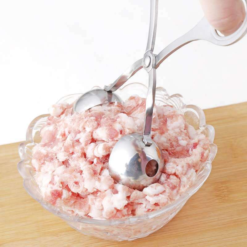prod23_O1CN016nBb2k1WEIOgLrnLs_2207566332756-0-cib Stainless Steel Ice Cream Scoop & Meatball Maker - Scissor-Style Kitchen Tool