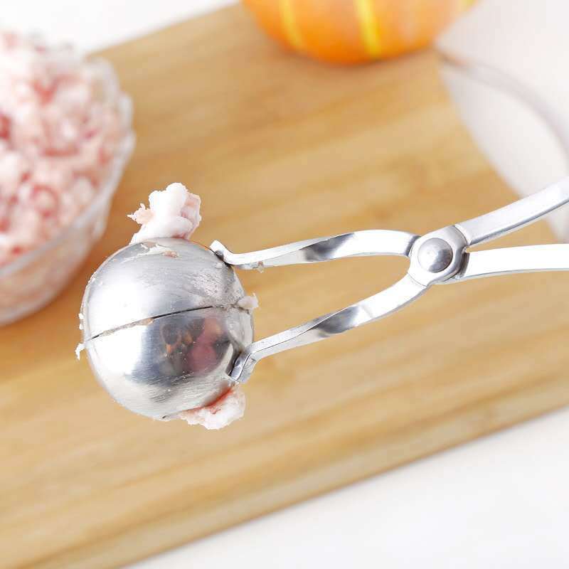 prod23_O1CN01eO2pWc1WEIOhoPB6O_2207566332756-0-cib Stainless Steel Ice Cream Scoop & Meatball Maker - Scissor-Style Kitchen Tool