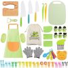 Kids Kitchen Tools Set - 28-50 Piece Children's Safe Cooking Kit with Fruit Knife & Stamps