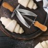 Stainless Steel Croissant Cutter & Dough Roller - Baking Pastry Tool