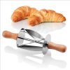 Stainless Steel Croissant Cutter & Dough Roller - Baking Pastry Tool