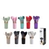 Wood Handle Silicone Kitchen Utensils 12-Piece Set with Storage Bucket