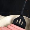 Wood Handle Silicone Kitchen Utensils 13-Piece Set with Storage Bucket