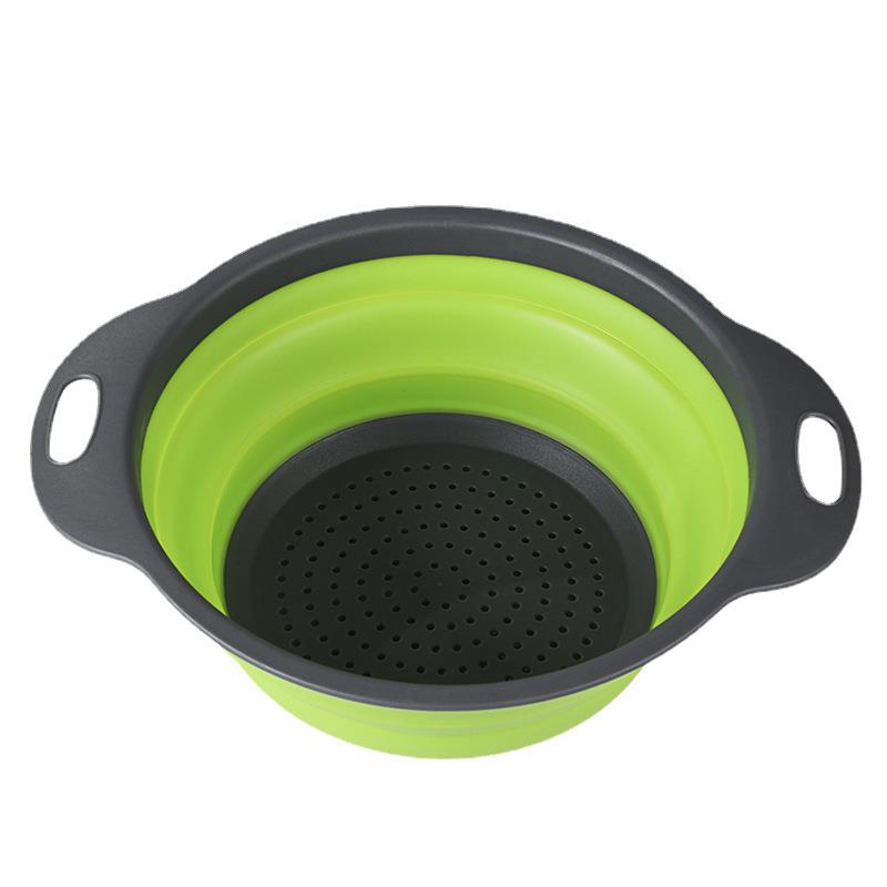 prod8_O1CN011mdg6u1wVP7CZvW7X_2213048356313-0-cib Collapsible Silicone Colander - Foldable Kitchen Strainer Basket