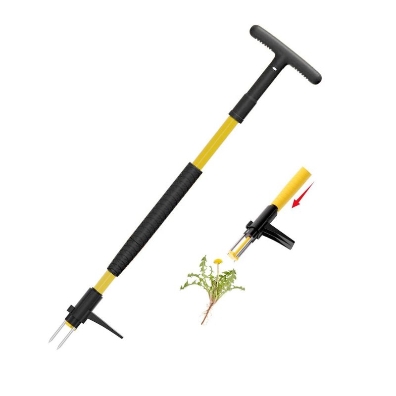 pull-02.jpg Hand Press Weed Puller - PP Garden Weeding Tool Ergonomic Weed Remover for Lawn & Garden