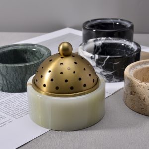 Stone candle holder stone-candle-01 Natural Stone Candle Holder - Creative Craft Aroma Burner, Nordic Home Decor Gift