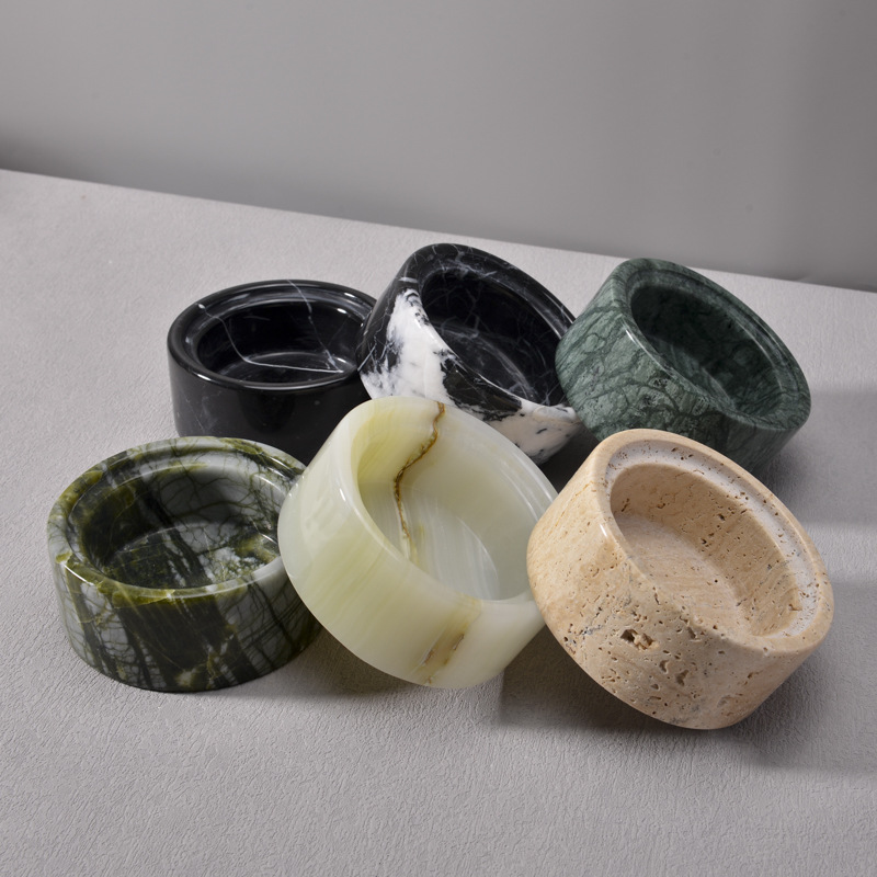 Natural Stone Candle Holder - Creative Craft Aroma Burner, Nordic Home Decor Gift