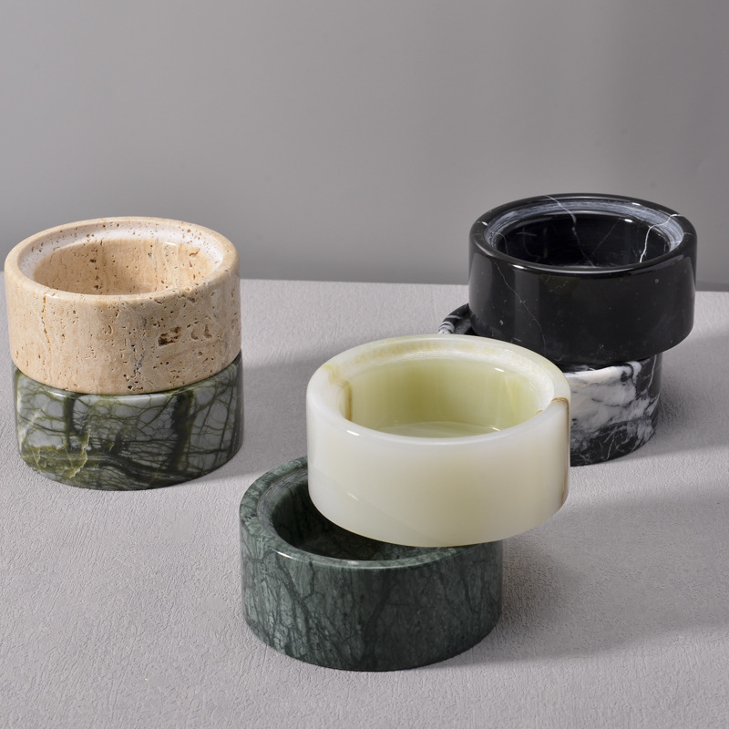 Natural Stone Candle Holder - Creative Craft Aroma Burner, Nordic Home Decor Gift