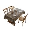 Tablecloth tablecloth-05 Americana Vintage Floral Tablecloth - Washable Jacquard Table Cover, 13 Patterns & 14 Sizes
