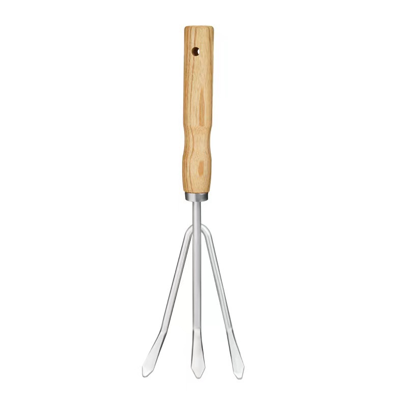 trowel-04.jpg Stainless Steel Garden Trowel Set - Wood Handle Gardening Tools for Planting Digging Weeding