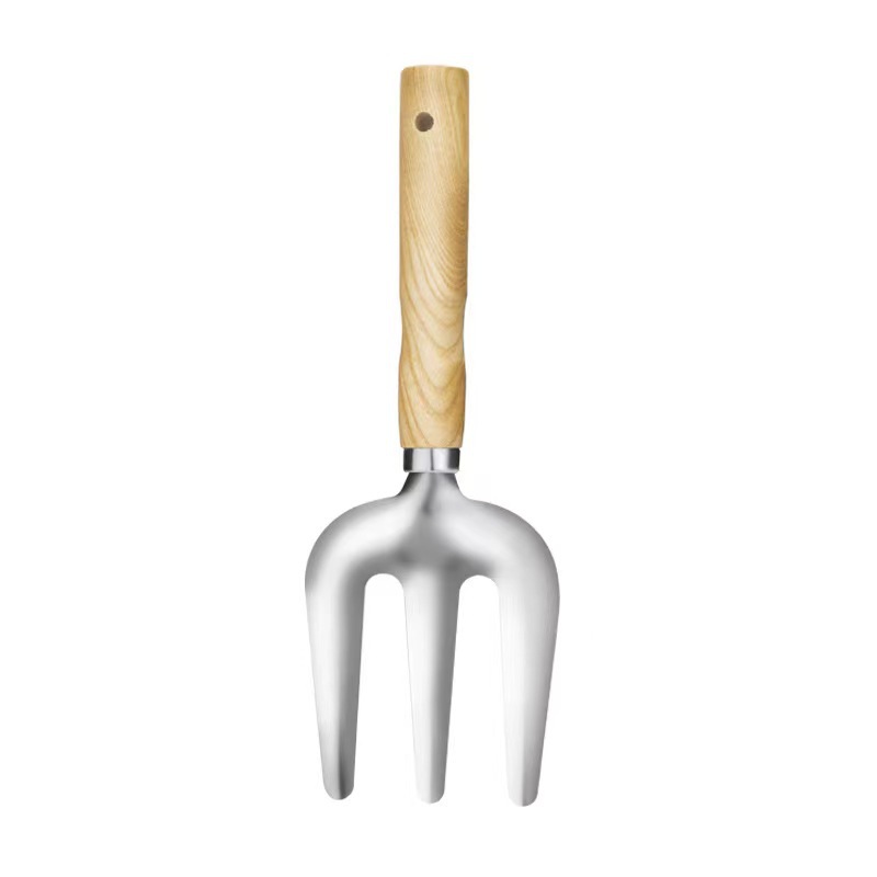 trowel-06.jpg Stainless Steel Garden Trowel Set - Wood Handle Gardening Tools for Planting Digging Weeding