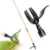 Standing Weed Puller Tool - 45 Inch Long Handle Garden Weeder with 3 Rod Extensions for Weeding