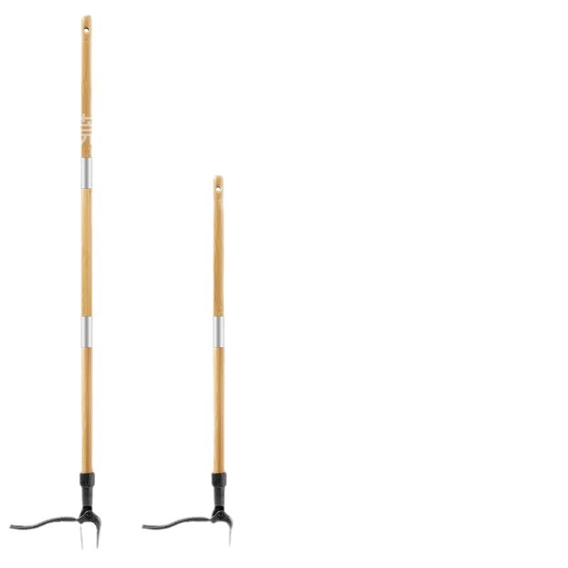 Standing Weed Puller Tool - 45 Inch Long Handle Garden Weeder with 3 Rod Extensions for Weeding